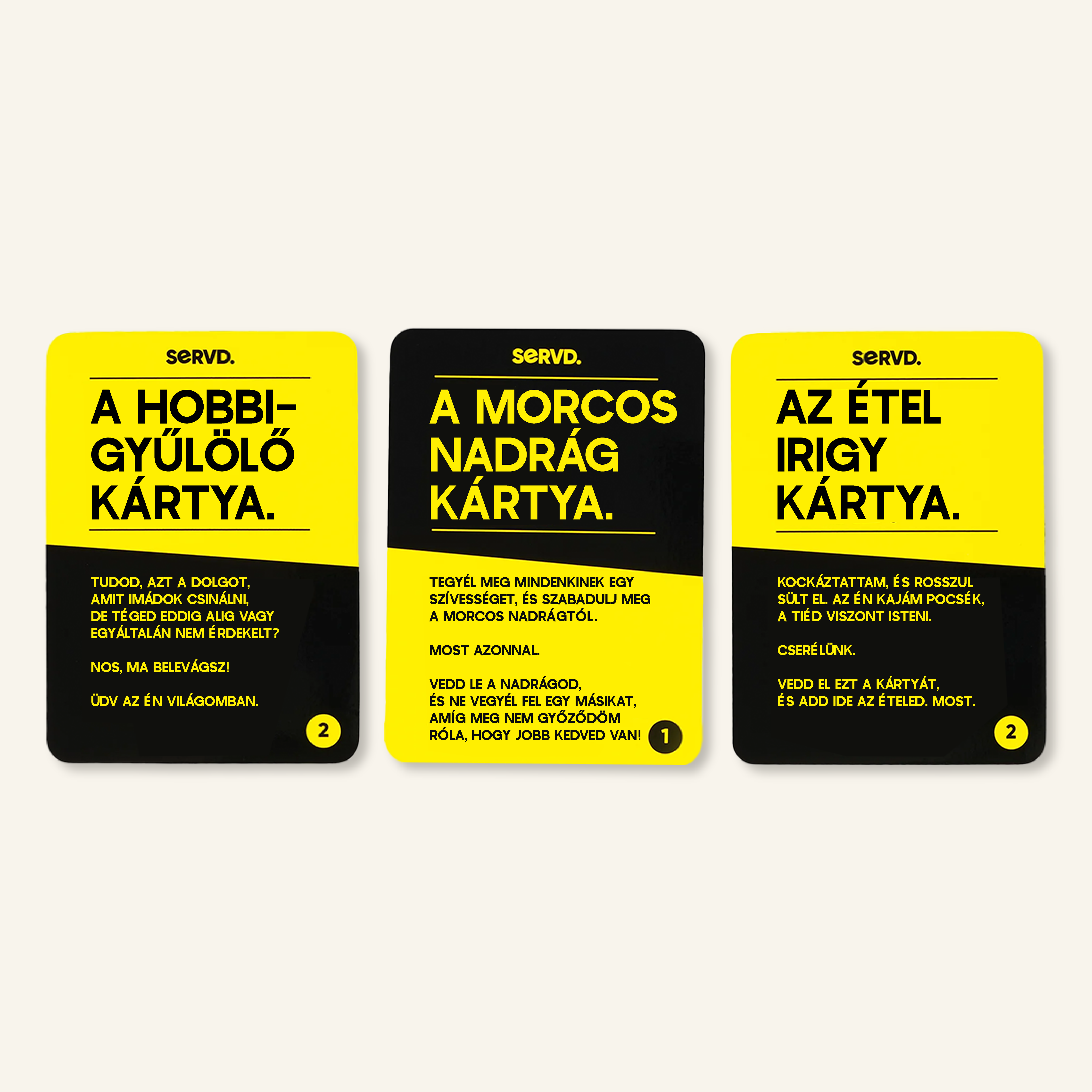 SERVD. Kártyajáték pároknak